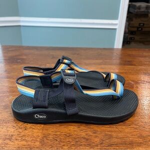 Women’s Chaco Bohdi sandals adjustable blue cream orange black size 7
